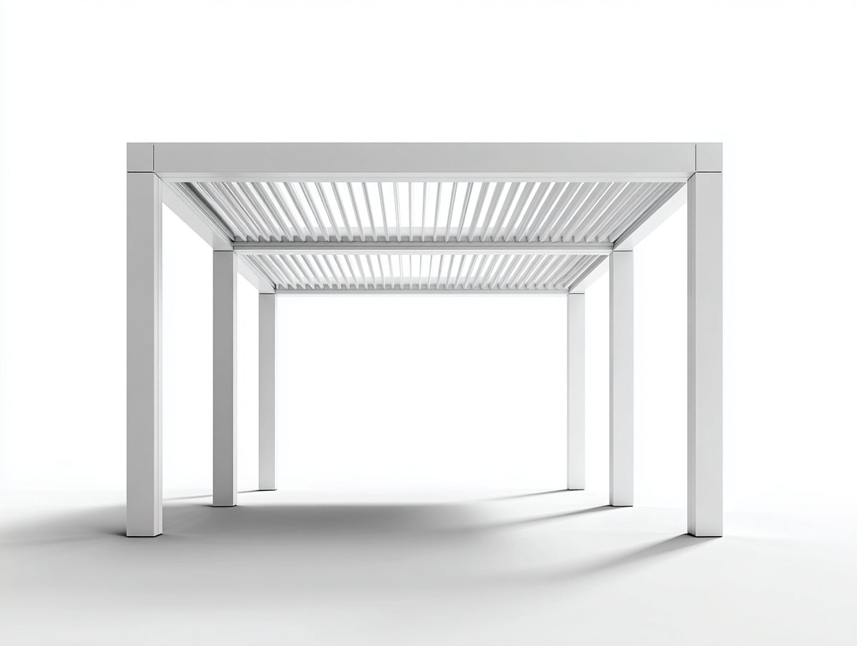 Tonnelle de jardin - Aluminium - 400 x 300 x 250 cm - Blanc - Style moderne