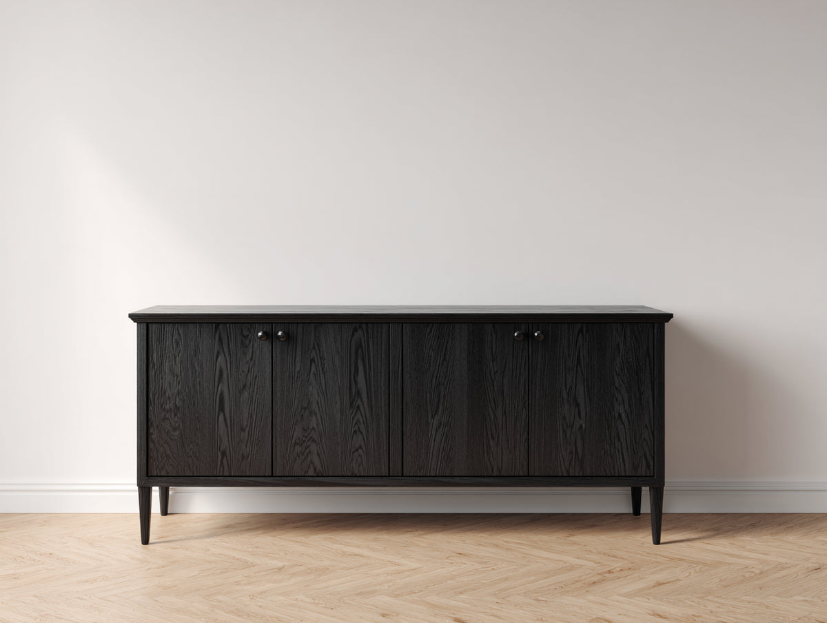 Meuble d'entrée - Bois d'ingénierie - 160 x 40 x 80 cm - Noir - Style moderne