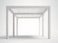 Tonnelle de jardin - Aluminium - 400x300x255 cm - Blanc - Style moderne